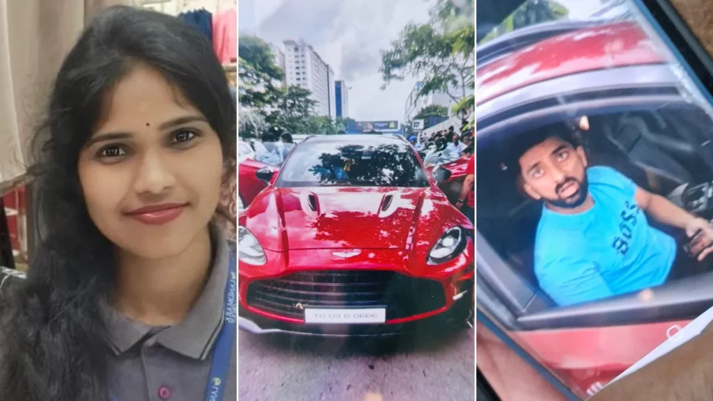 When they were returning to their workplace, as Bharathi attempted to cross the road in front