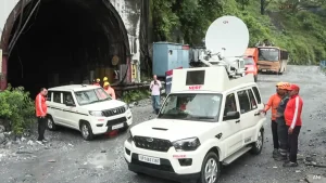 The tunnel got flooded on Thursday evening after water and debris began entering it, trapping 22 workers
