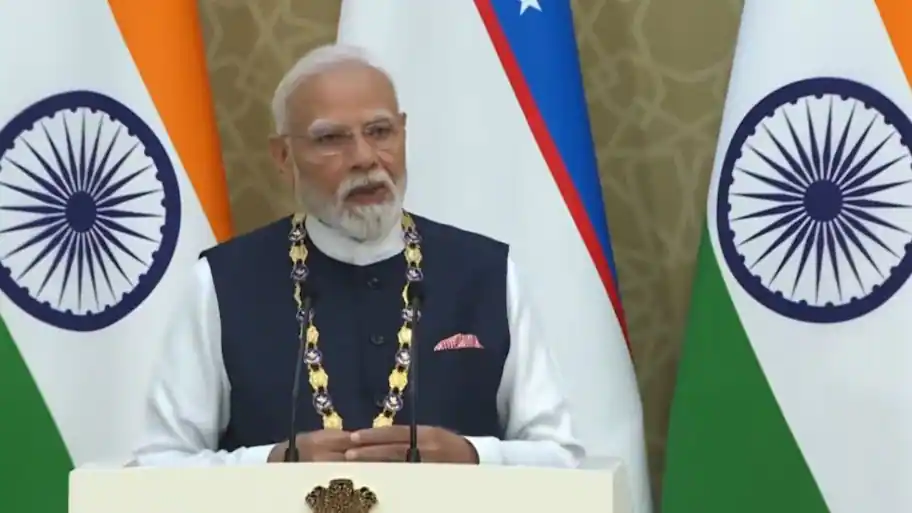 Prime Minister Narendra Modi was on Sunday conferred Uzbekistan’s highest state honour