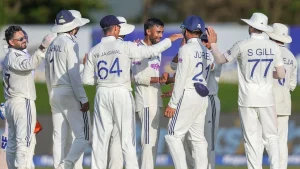 Riding on a scintillating spell of 6-55 from young left-arm spinner Manav Suthar, India wrapped up