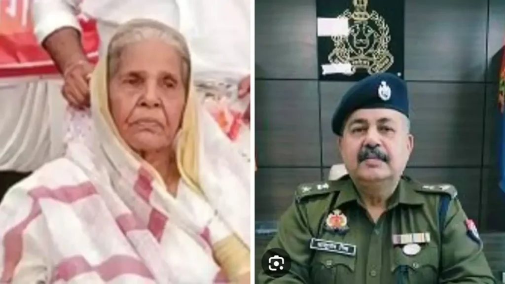 The 95-year-old mother of an Indian Police Service (IPS) officer was found murdered in her house