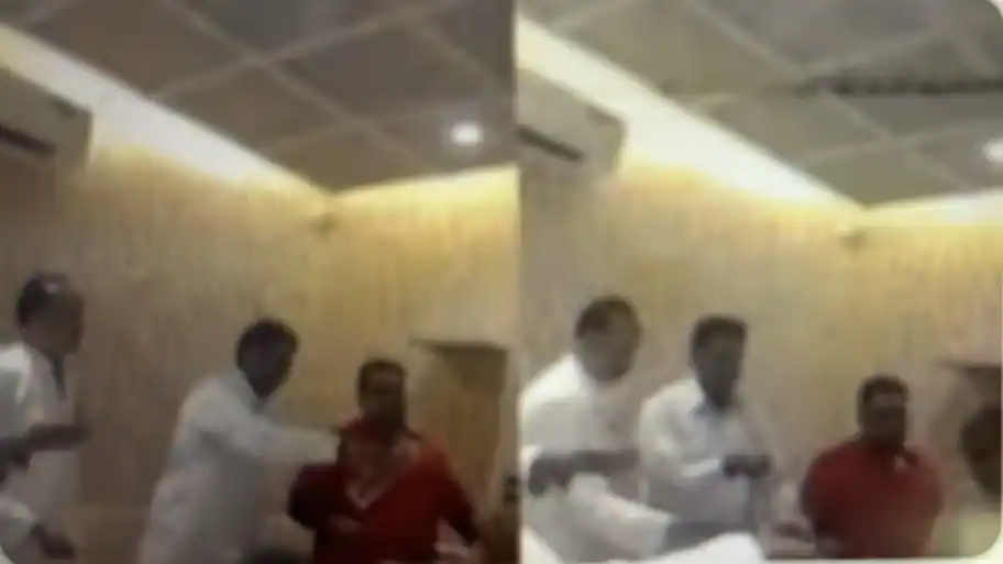 In the footage, the officials are seen holding holy water while making this troubling pledge