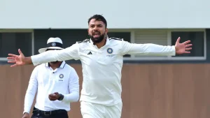 Mushtaq was instrumental in North's rescue act late on the fourth day and struck
