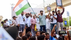 Abhijit Dipke, head of the Cockroach Janata Party (CJP), launched the "Fix Schools" campaign