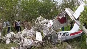 Training aircraft crashes in Kanpur; two pilots killed — Uttar Pradesh