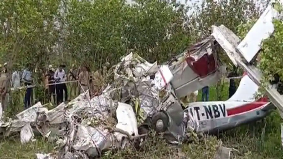 Training aircraft crashes in Kanpur; two pilots killed — Uttar Pradesh