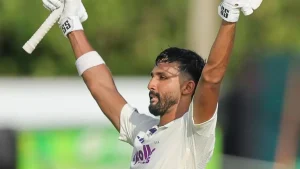 Padikkal became the first left-handed batter since Sourav Ganguly in 2002 to score a Test hundred