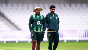 Members of the Pakistan team were seen watching the interview during Lunch on the opening day