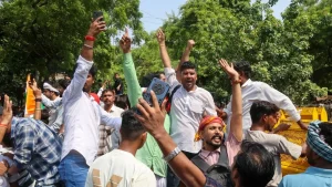 Earlier in the day, small groups of people began arriving at Jantar Mantar for the proposed protest