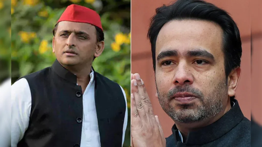 Former allies-turned-rivals Akhilesh Yadav and Jayant Chaudhary have crossed swords