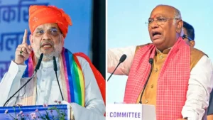 Mallikarjun Kharge did not mince words and in a sharp takedown reminded Home Minister Amit Shah, who