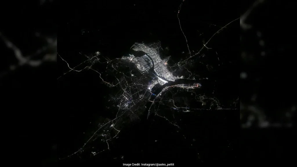 NASA astronaut Don Pettit has shared a stunning photograph of the Maha Kumbh Mela, taken