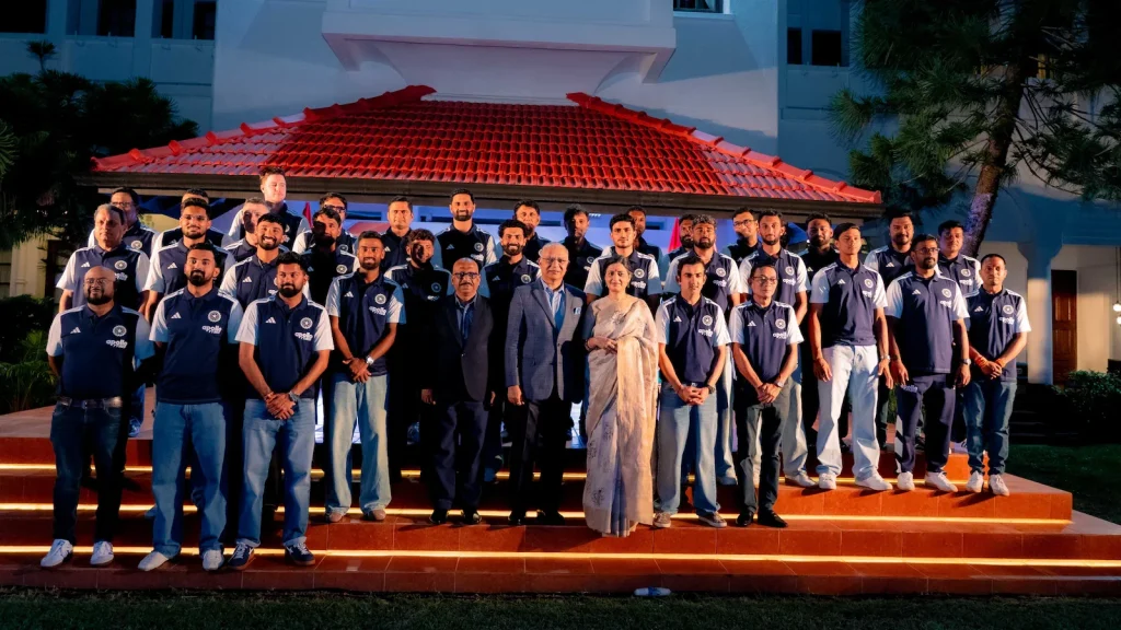 India High Commissioner to Sri Lanka Santosh Jha hosted the Indian men's cricket team at the India House