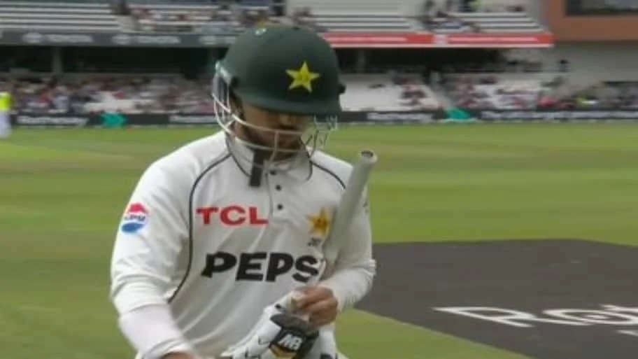 Robinson dismissed Azan Awais lbw on the first ball of the Test series, a first in England