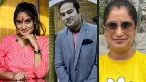 Pragya Mishra, the sister of a woman who was shot by her husband outside the ICICI bank in Lucknow