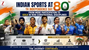 As India marks its 80th Independence Day on August 15, 2026, the country's sporting journey offers