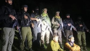In a recent operation in the Yarwan forest area of CB Nath, Rajpora, security forces apprehended two