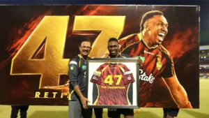 Dwayne Bravo makes CPL history as TKR retire his iconic No. 47 jersey