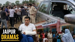 The attackers blocked the route and assaulted the co-convener of the Cockroach Janta Party (CJP)