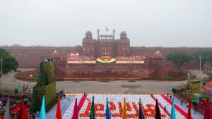 He said members of his team were proudly wearing saffron, white and green as he extended Independence