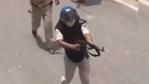 Facing severe criticism from the Opposition and a section of civil society for using AK-47s