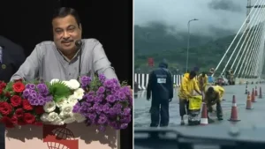The Minister said even if the road belonging to a state caves in, he is the one who is criticised