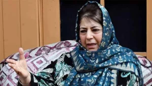 PDP president and former Jammu and Kashmir Chief Minister Mehbooba Mufti on Sunday (August 16, 2026)