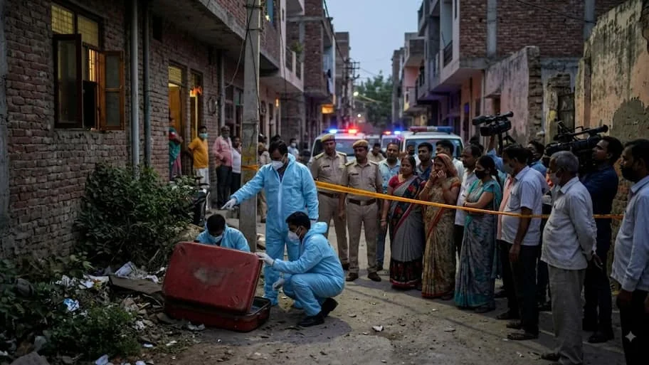 Delhi Police have discovered the body of a 17-year-old girl concealed within a suitcase in the Ajit