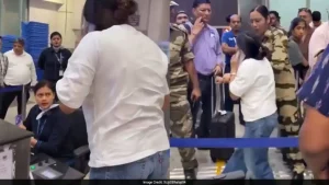 In the aftermath of the cancellation, a woman passenger was caught on camera, shouting at the ground