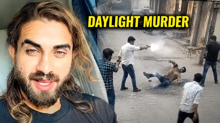 Footage has come to the public domain depicting the exact moment four armed men assaulted