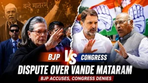 Sonia Gandhi reportedly tried to stop party workers while the national song was being performed," said