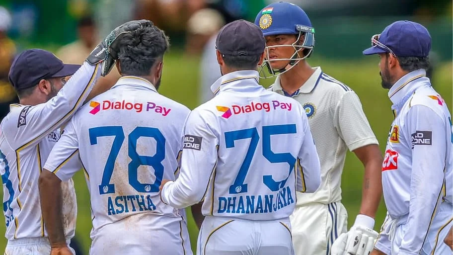 India opener Yashasvi Jaiswal and Sri Lanka pacer Asitha Fernando were involved in a heated on-field