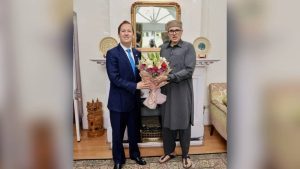 After he met with CM Omar Abdullah, Gor said, “It's a pleasure to be here...This is an important part