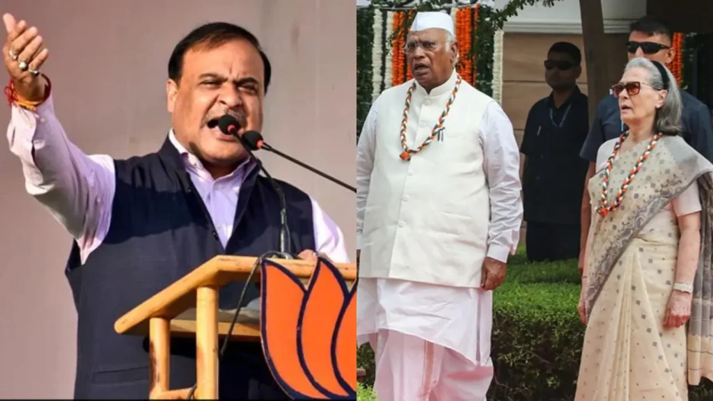 The video shows senior Congress leaders, including Sonia Gandhi, Rahul Gandhi and Mallikarjun Kharge