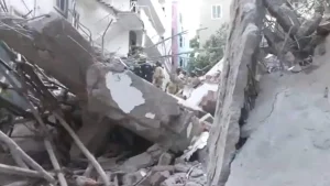 A seven-storey building under construction in Anjaiah Nagar, Madhapur, collapsed on Saturday, resulting