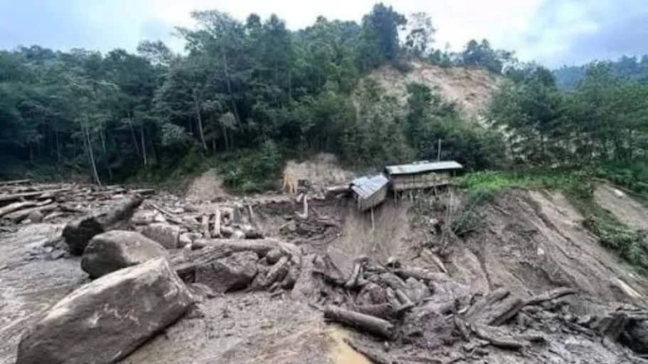 Five Army personnel went missing when a flash flood struck an Army camp in the Dibang Valley
