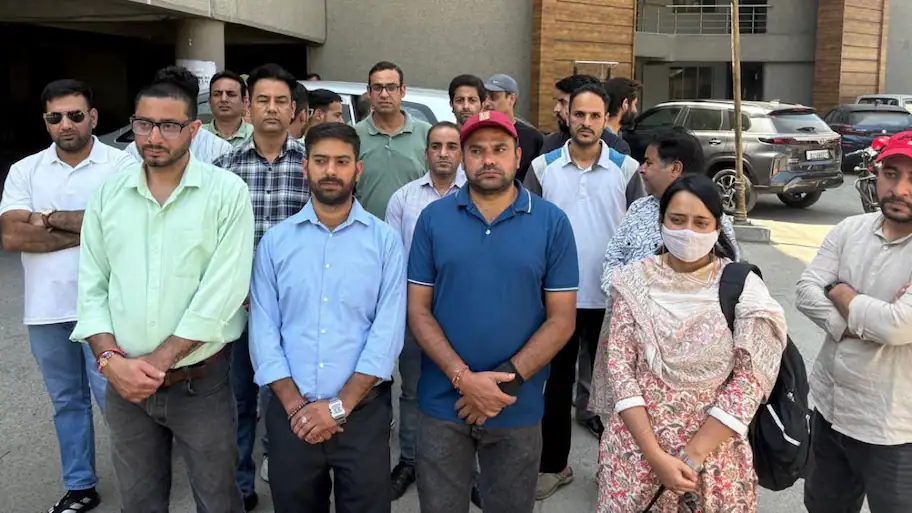 Kashmiri Pandit hold silent protest in Srinagar, demand secure housing amid LeT terror threats —
