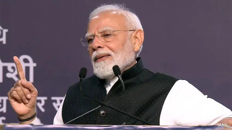Prime Minister Narendra Modi on Saturday took a sharp dig at the opposition while contrasting