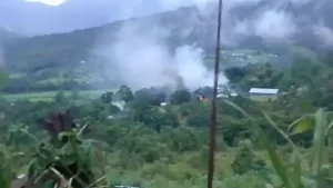 Armed men allegedly attacked Pipuram Naga Village at around 4 am, opened fire, and subsequently