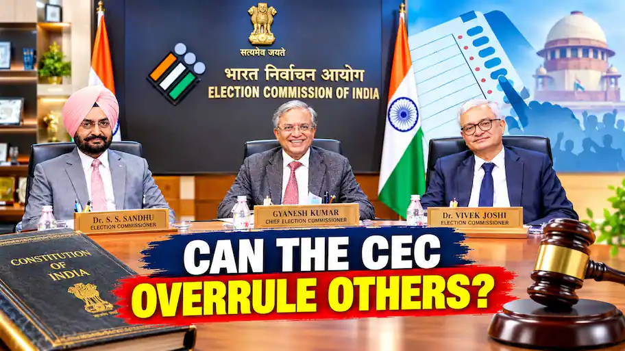 No, the Chief Election Commissioner (CEC) does not possess unilateral veto power to overrule