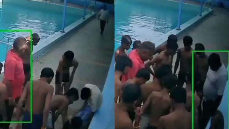 A teenager went swimming with his friends at a pool in Ludhiana