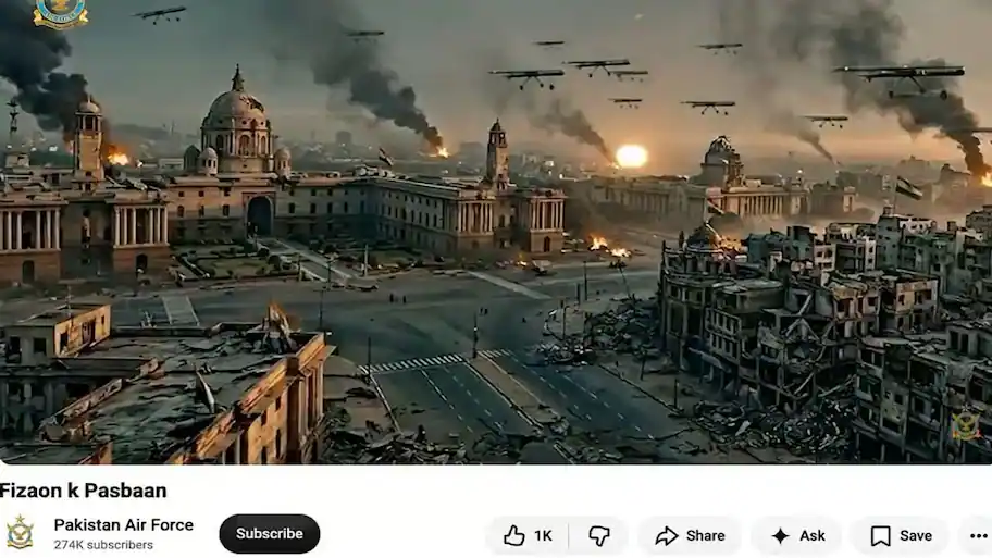 32 IAF bases, 2 S-400s and Parliament in ashes? The bizarre AI video Pakistan wants the world