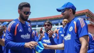 Naman Dhir has been handed his international debut as India won the toss and elected to bowl