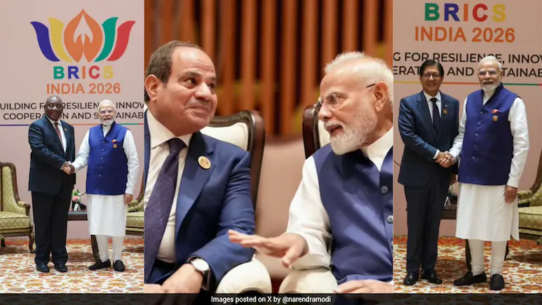 PM Modi said on social media that he had a "wonderful interaction" with President El-Sisi