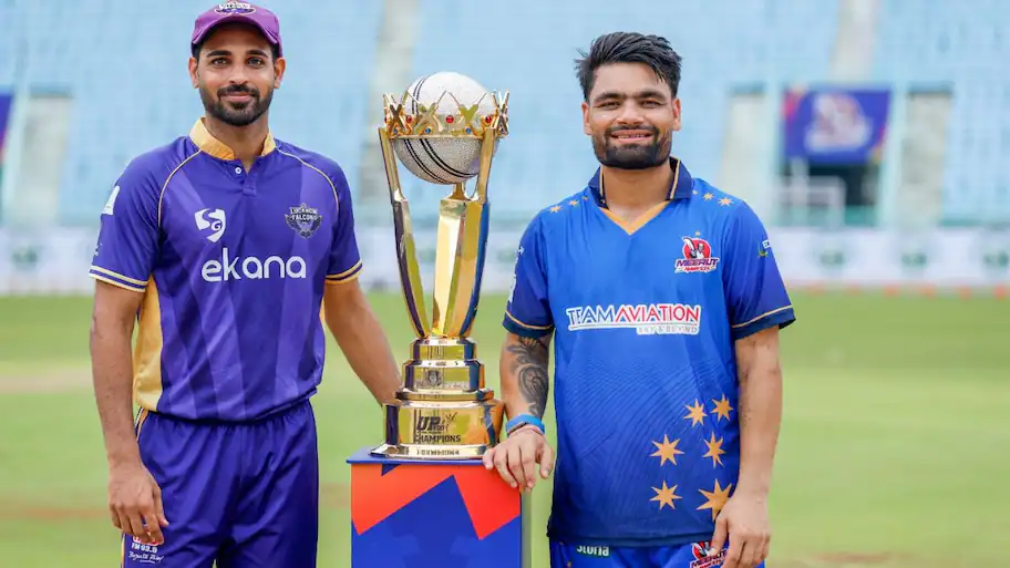 UP T20 League 2026 Final: Bhuvneshwar Kumar's Lucknow Falcons confronts Rinku Singh's Meerut