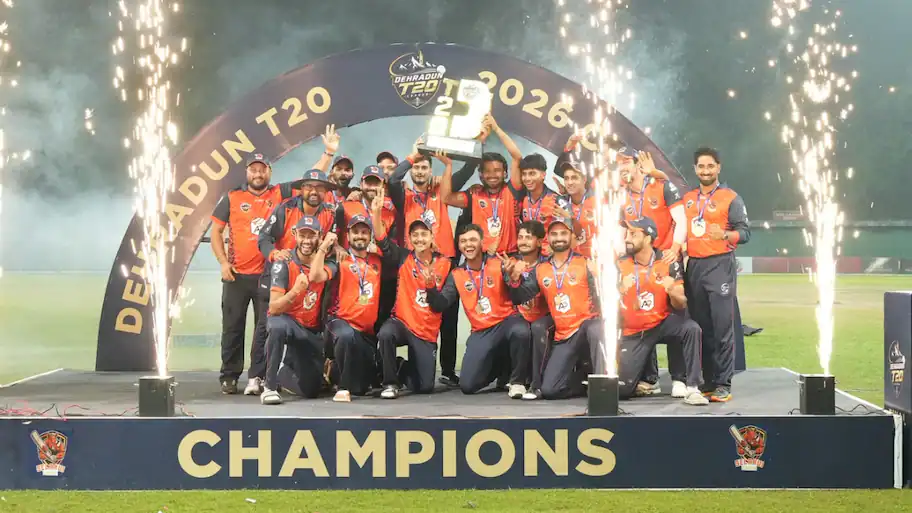 Mussoorie Thunders were eventually bowled out for 153 in 14.4 overs, giving Selaqui Strikers