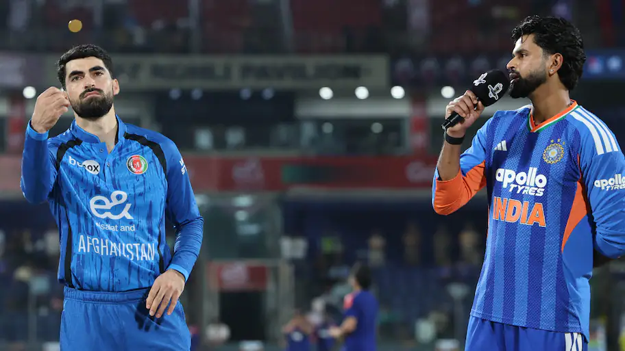 Afghanistan captain Ibrahim Zadran won the toss and elected to bowl first against India