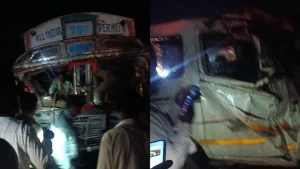 At least six people were killed and eight others critically injured as a passenger van collided