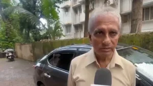 Satish Salian, father of celebrity manager Disha Salian, on Saturday visited Shiv Sena (UBT)