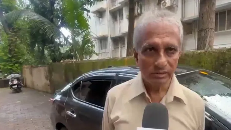 Satish Salian, father of celebrity manager Disha Salian, on Saturday visited Shiv Sena (UBT)